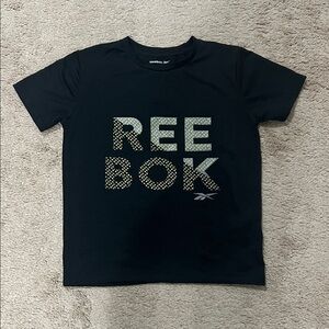 Reebok Kids Black Tee with Graphic Print